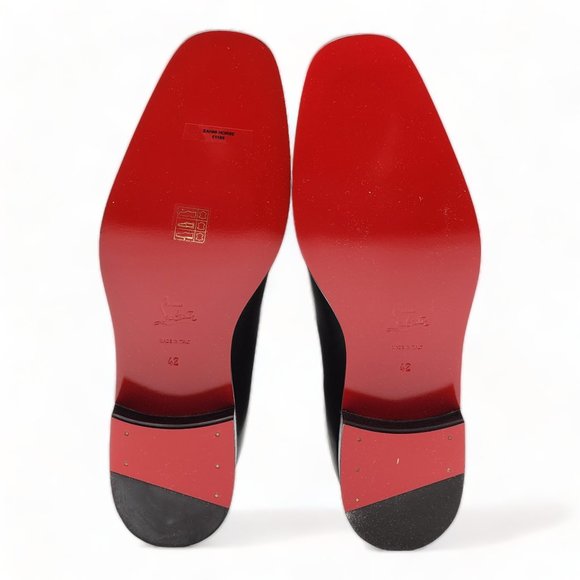 Christian Louboutin Sahni Horse Flat Ankle Boots Black - Picture 7 of 8